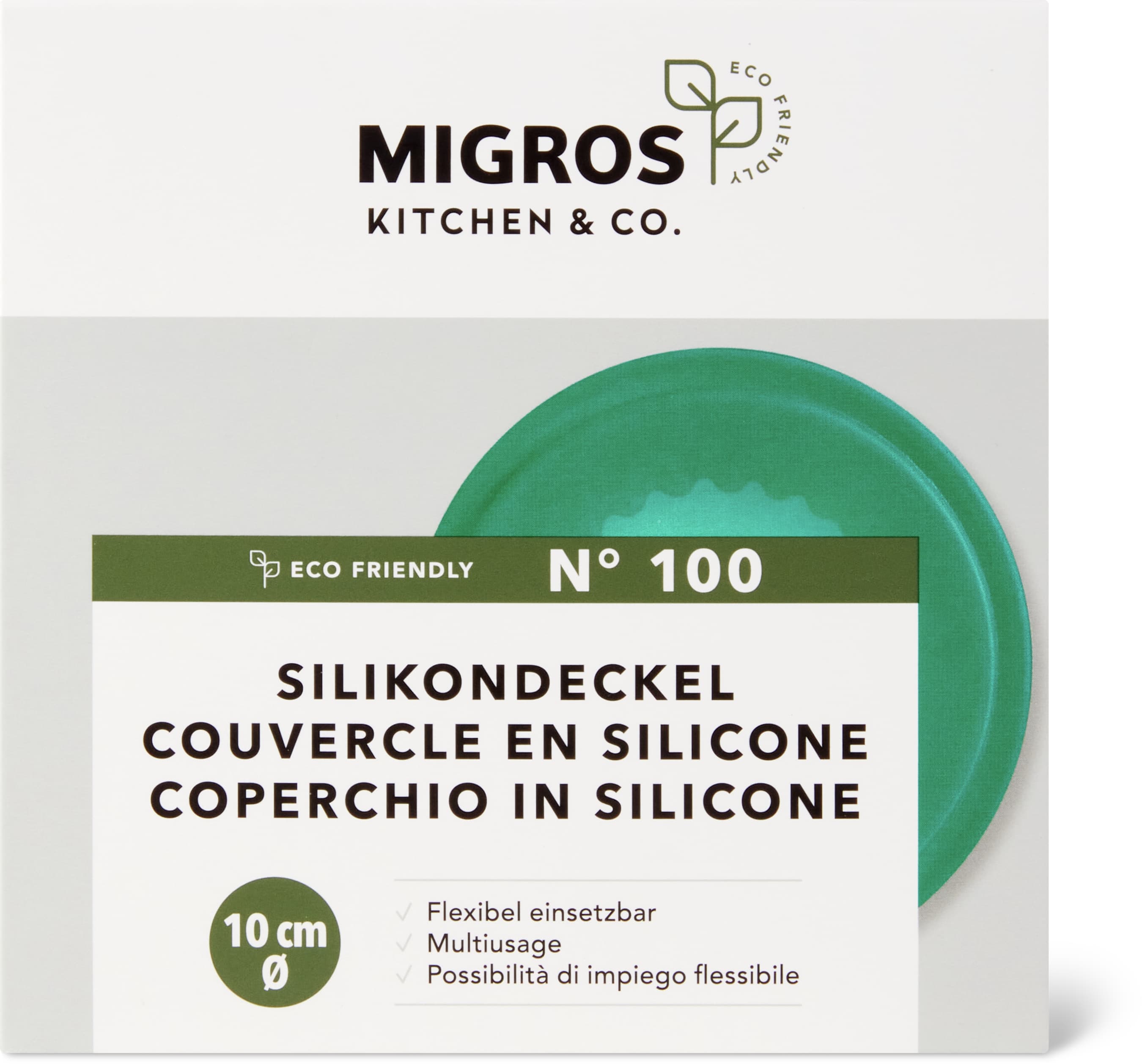 Coperchio in silicone ⌀ 10 cm